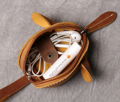 Adorable Kawaii Mouse Coin Purse 🐭✨ | ZRCX Leather Key Wallet for Kids & Adults 👜💖