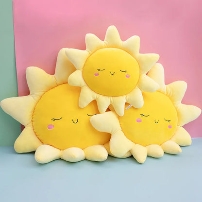 🌞☁️ Snuggle Buddy Sun & Cloud Plush Pillow - Cozy Cuteness for Every Adventure! 🌈💖