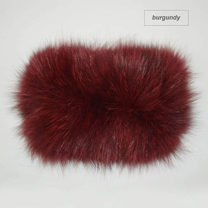 Whimsical Fox Fur Knit Headband For Women Cute Elastic Ear Warmer 🦊✨