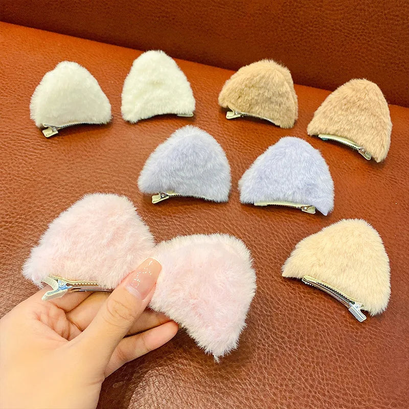 Purr-fectly Adorable Plush Cat Ear Hair Clips 🐾✨ - Fun Fashion Accessories for Girls & Women!