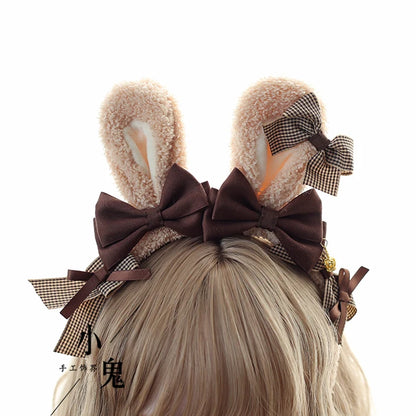 Kawaii Bear Ear Headband 🎀 | Sweet Japanese Lolita Hair Accessories 🐻✨