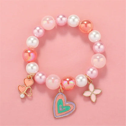 💖 Adorable Kawaii Popcorn Beads Bracelet 🌈 for Girls - Whimsical Friendship Jewelry 🌟
