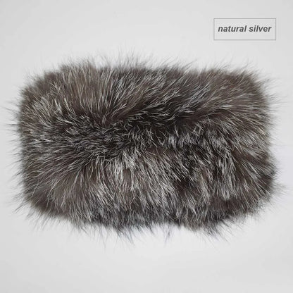 Whimsical Fox Fur Knit Headband For Women Cute Elastic Ear Warmer 🦊✨