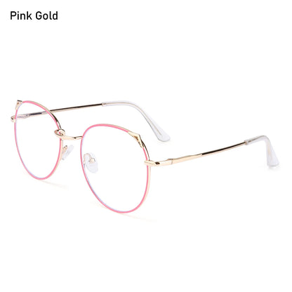 Kawaii Cat Ear Anti-Blue Light Glasses 🐾✨ | Cute Metal Eyewear for Stylish Eye Protection! 🌈👓