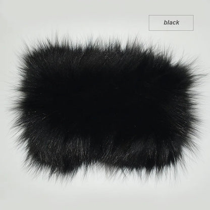 Whimsical Fox Fur Knit Headband For Women Cute Elastic Ear Warmer 🦊✨