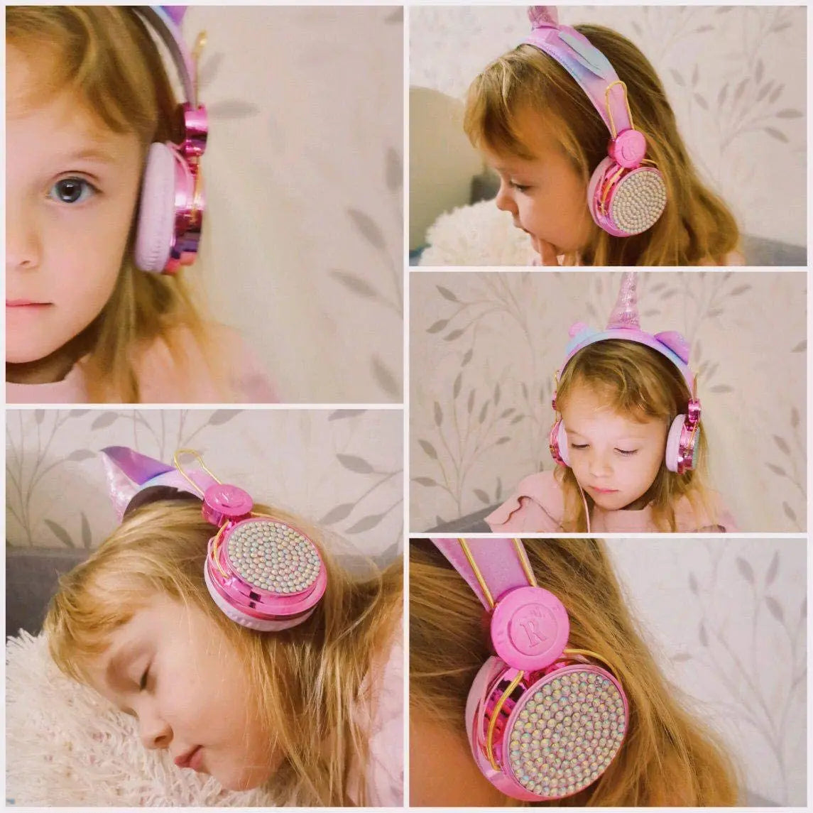 Kawaii Unicorn Pink Headphones 🎀🎶 | Adorable Wired Headset for Girls & Teens with Microphone | Perfect Gift for School & Celebrations! 🌈✨