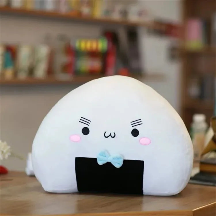 Adorable Plush Rice Ball Pillow 🍙✨ - Pixie Quill