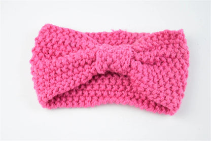Kawaii Cozy Bowknot Knitted Headband 🎀 | Handmade Winter Hair Accessory for Stylish Women ❄️🌟