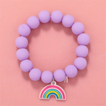 💖 Adorable Kawaii Popcorn Beads Bracelet 🌈 for Girls - Whimsical Friendship Jewelry 🌟