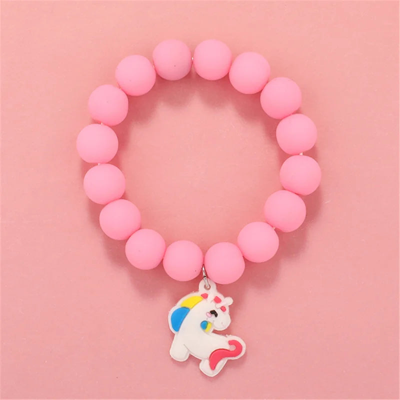 💖 Adorable Kawaii Popcorn Beads Bracelet 🌈 for Girls - Whimsical Friendship Jewelry 🌟