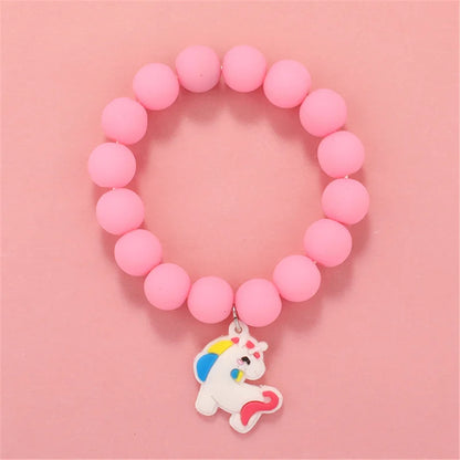 💖 Adorable Kawaii Popcorn Beads Bracelet 🌈 for Girls - Whimsical Friendship Jewelry 🌟