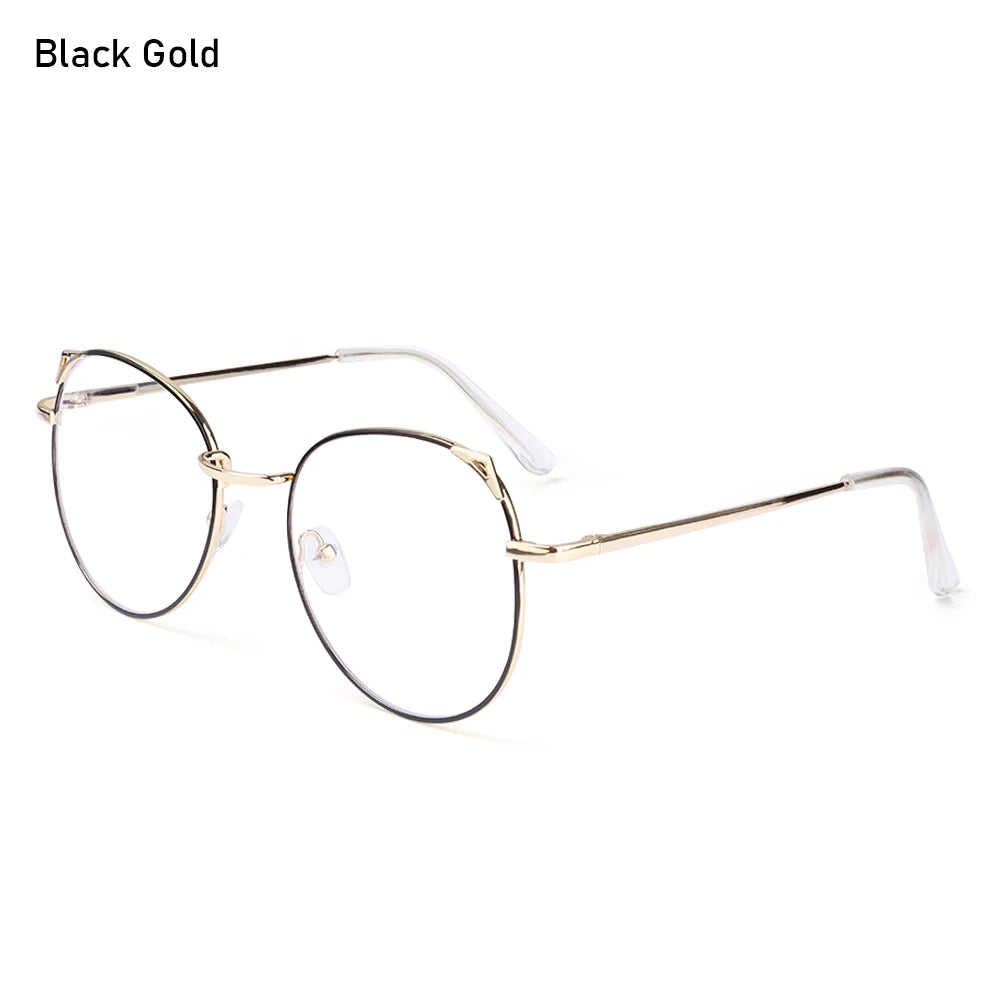 Kawaii Cat Ear Anti-Blue Light Glasses 🐾✨ | Cute Metal Eyewear for Stylish Eye Protection! 🌈👓