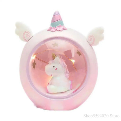 Kawaii Unicorn Star Night Lamp 🌟✨ | Adorable Table Decor for Girls' Rooms 💖 | Touch-Activated LED Magic! 🦄