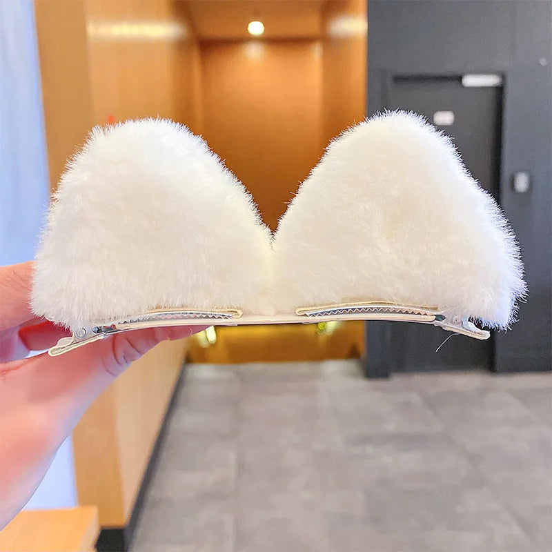 Purr-fectly Adorable Plush Cat Ear Hair Clips 🐾✨ - Fun Fashion Accessories for Girls & Women!