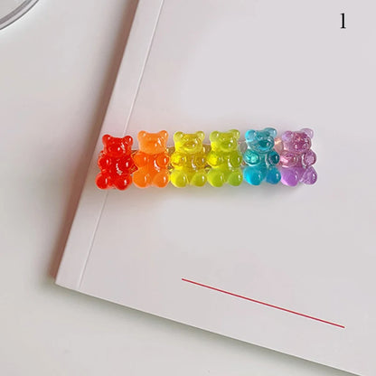 Adorable Candy Bear Hair Clips 🐻✨ Sweet & Colorful Hairpins for Girls & Women! 🌈🎀 - Pixie Quill