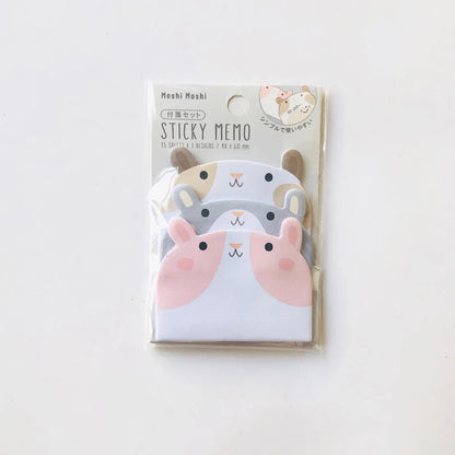 🐧✨ Adorable Animal Sticky Notes Set - 45 Sheets of Fun Penguin, Pig, Bear, & Cat Memo Pads for Students! 🎉📚