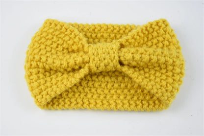Kawaii Cozy Bowknot Knitted Headband 🎀 | Handmade Winter Hair Accessory for Stylish Women ❄️🌟