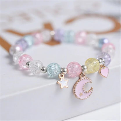 💖 Adorable Kawaii Popcorn Beads Bracelet 🌈 for Girls - Whimsical Friendship Jewelry 🌟