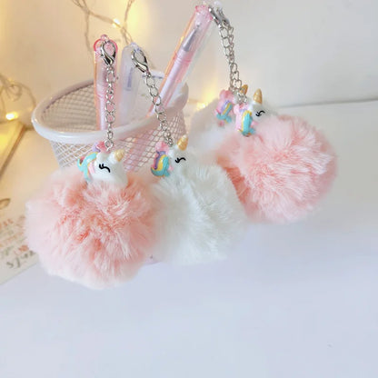 Kawaii Unicorn Plush Gel Ink Pen 🦄✨ | Cute Winter Stationery for School & Office | 0.5mm Writing Magic!