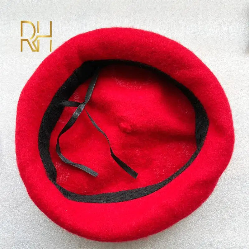 Red Mushroom Beret For Women Handmade Wool Felt Hat Cozy Winter Gift 🍄🎨
