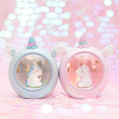 Kawaii Unicorn Star Night Lamp 🌟✨ | Adorable Table Decor for Girls' Rooms 💖 | Touch-Activated LED Magic! 🦄