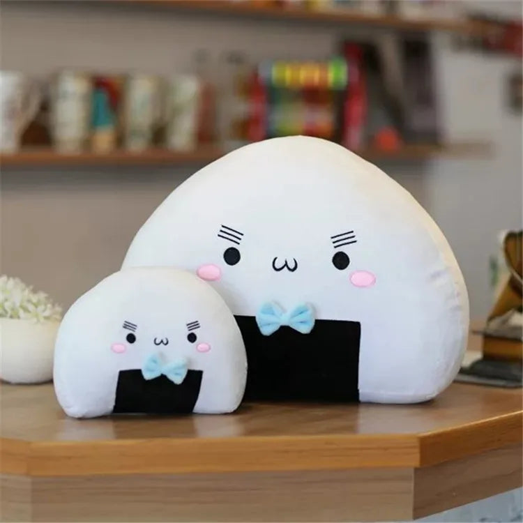 Adorable Plush Rice Ball Pillow 🍙✨ - Pixie Quill