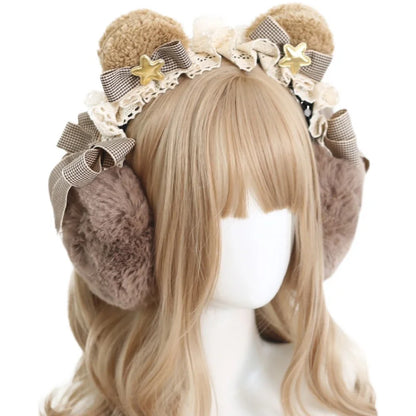 Adorable Plush Bear & Cat Ear Earmuffs for Winter Warmth 🐻❄️✨