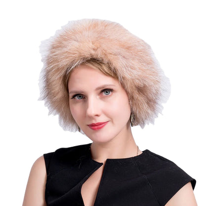 Whimsical Fox Fur Knit Headband For Women Cute Elastic Ear Warmer 🦊✨