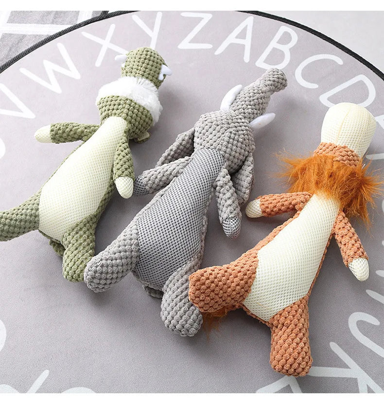 Plush Puppy Squeak Toy For Small Dogs Cute Teething Toy 🐶🐾