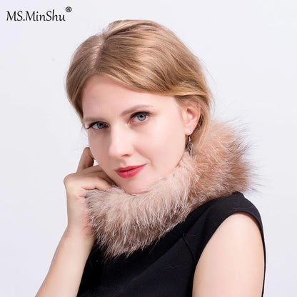 Whimsical Fox Fur Knit Headband For Women Cute Elastic Ear Warmer 🦊✨
