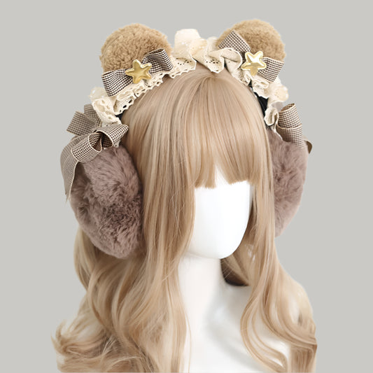 Adorable Plush Bear & Cat Ear Earmuffs for Winter Warmth 🐻❄️✨