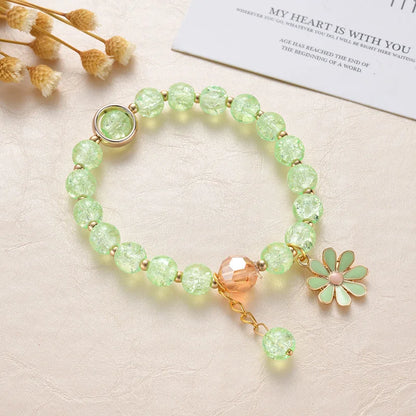 💖 Adorable Kawaii Popcorn Beads Bracelet 🌈 for Girls - Whimsical Friendship Jewelry 🌟
