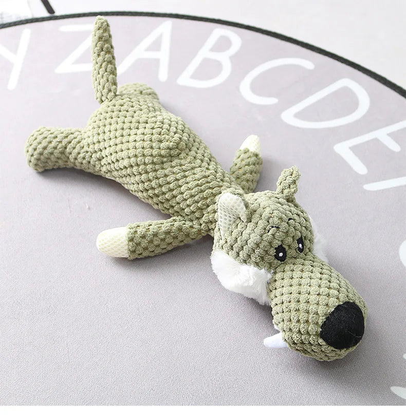 Plush Puppy Squeak Toy For Small Dogs Cute Teething Toy 🐶🐾