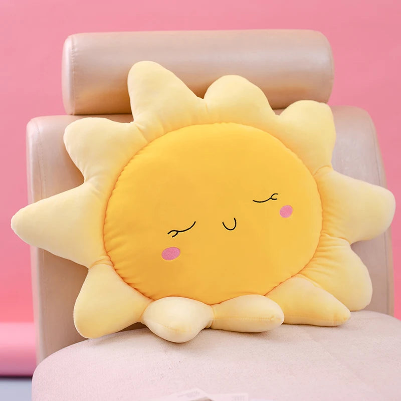 🌞☁️ Snuggle Buddy Sun & Cloud Plush Pillow - Cozy Cuteness for Every Adventure! 🌈💖