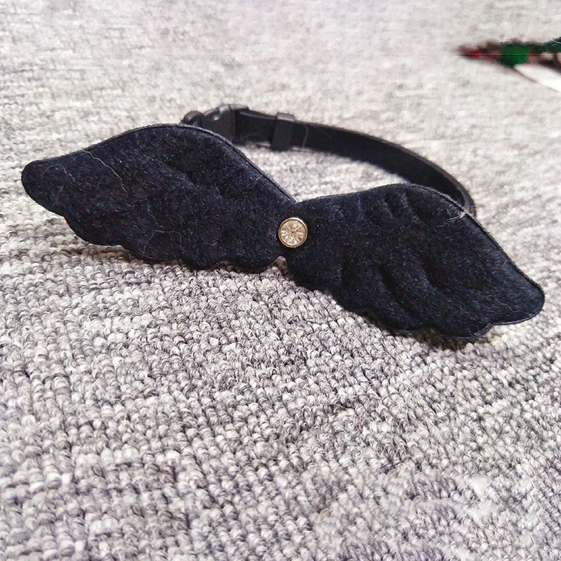 Cute Necklace Small Dog Cat Little Angel Wing Collar Personalized  Necklace Traction For Small Puppy Kitten Pet Products