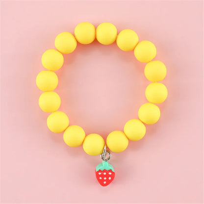 💖 Adorable Kawaii Popcorn Beads Bracelet 🌈 for Girls - Whimsical Friendship Jewelry 🌟