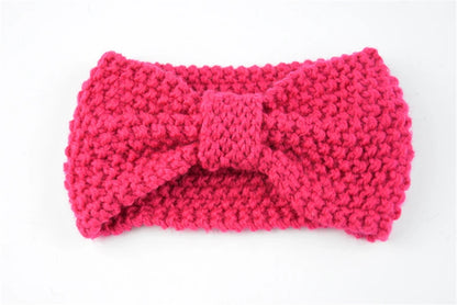 Kawaii Cozy Bowknot Knitted Headband 🎀 | Handmade Winter Hair Accessory for Stylish Women ❄️🌟