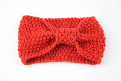 Kawaii Cozy Bowknot Knitted Headband 🎀 | Handmade Winter Hair Accessory for Stylish Women ❄️🌟