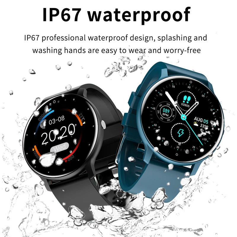 Kawaii Fitness Charm: Stylish Full Touch Screen Smart Watch for Ladies 🌸✨