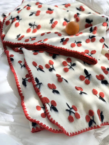 Cozy Cherry Dreams 3D Blanket for Kids 🍒💖 Snuggle Up in Style! 🌙✨ - Pixie Quill