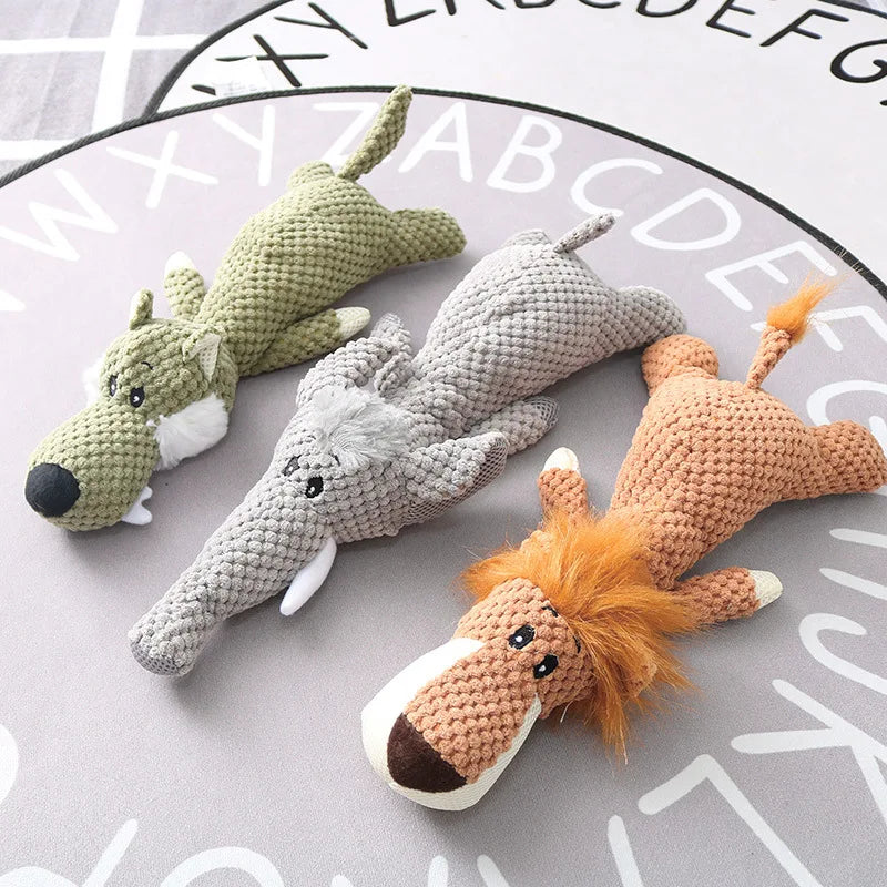 Plush Puppy Squeak Toy For Small Dogs Cute Teething Toy 🐶🐾