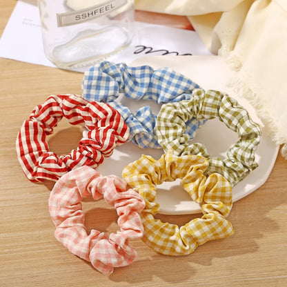 Kawaii Strawberry Blossom Hair Scrunchies 🍓🌸 | Adorable Elastic Hair Ties for Girls & Women!
