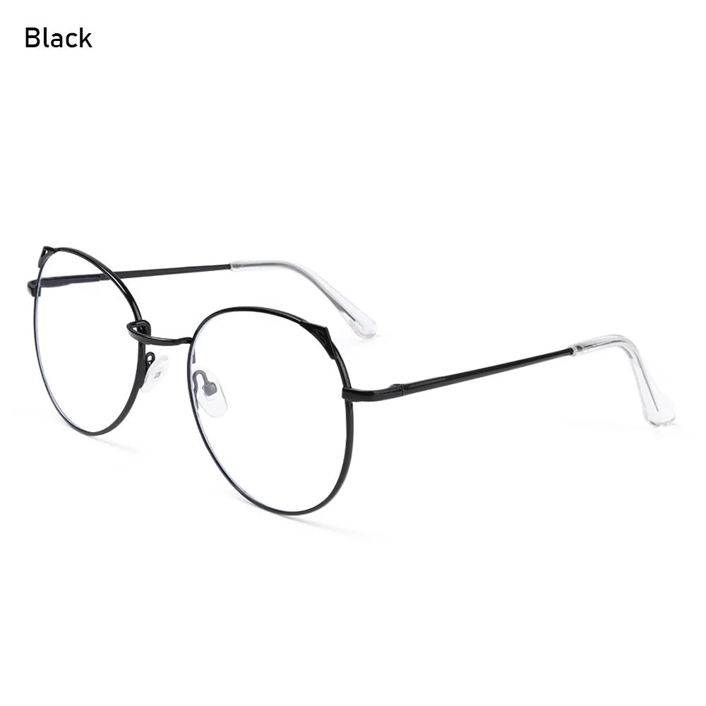 Kawaii Cat Ear Anti-Blue Light Glasses 🐾✨ | Cute Metal Eyewear for Stylish Eye Protection! 🌈👓