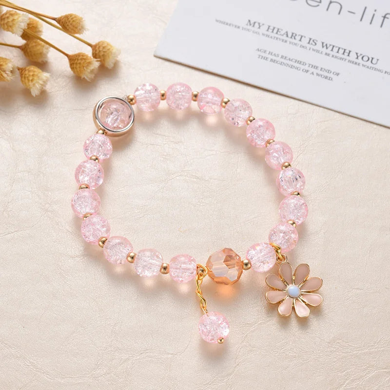 💖 Adorable Kawaii Popcorn Beads Bracelet 🌈 for Girls - Whimsical Friendship Jewelry 🌟