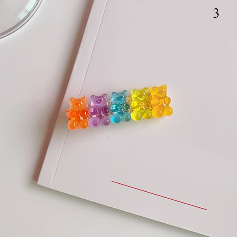 Adorable Candy Bear Hair Clips 🐻✨ Sweet & Colorful Hairpins for Girls & Women! 🌈🎀 - Pixie Quill