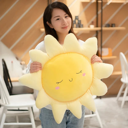 🌞☁️ Snuggle Buddy Sun & Cloud Plush Pillow - Cozy Cuteness for Every Adventure! 🌈💖