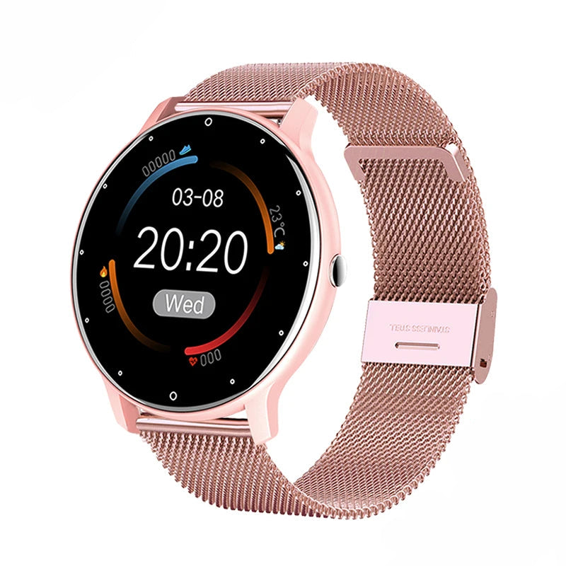 Kawaii Fitness Charm: Stylish Full Touch Screen Smart Watch for Ladies 🌸✨