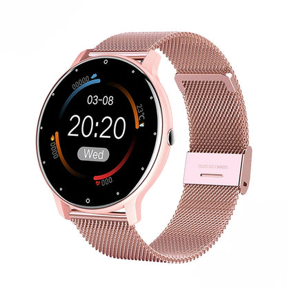 Kawaii Fitness Charm: Stylish Full Touch Screen Smart Watch for Ladies 🌸✨
