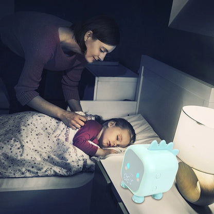 🌟 Adorable Dinosaur Kids Alarm Clock 🦖 | LED Night Light & Sleep Trainer with Temperature Display 🌈 | Perfect for Sweet Dreams! 💖