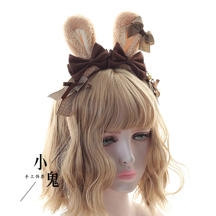 Kawaii Bear Ear Headband 🎀 | Sweet Japanese Lolita Hair Accessories 🐻✨